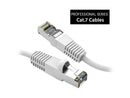 Nippon Labs Cat7 Shielded (SSTP) 600MHz Ethernet Network Booted Cable, 26AWG 50