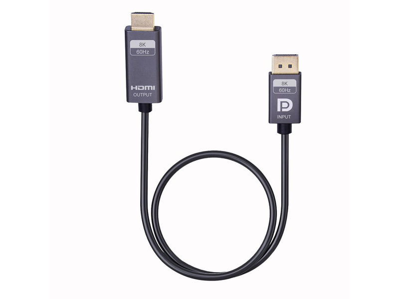 Nippon Labs 20DP14-HDMI21-6MM DisplayPort 1.4 to HDMI 2.1 Gold Plated Cable -