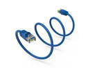 Nippon Labs Cat6 15FT UTP Ethernet Network Booted Cable - Blue - 15 ft. - 24AWG