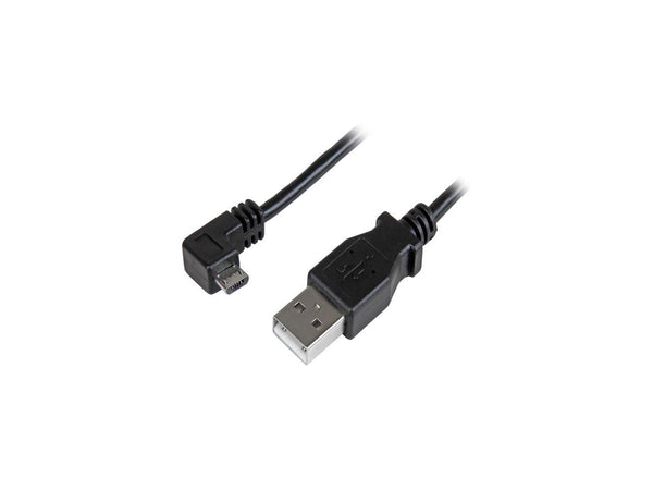 StarTech.com USBAUB50CMRA Black Micro-USB Charge-and-Sync Cable M/M -