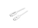 StarTech.com TBLT34MM50CW Thunderbolt 3 Cable – 1 ft /0.5m – White – 4K 60Hz –