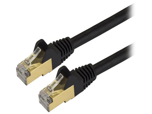 StarTech.com C6ASPAT20BK 20 ft. Cat 6A Black Shielded Network Ethernet Cable