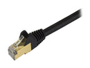 StarTech.com C6ASPAT2BK 2 ft. Cat 6A Black Shielded Network Ethernet Cable