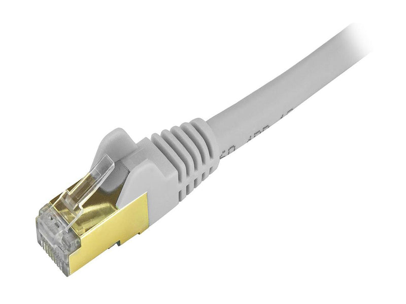 StarTech.com C6ASPAT20GR 20 ft. Cat 6A Gray Shielded Network Ethernet Cable