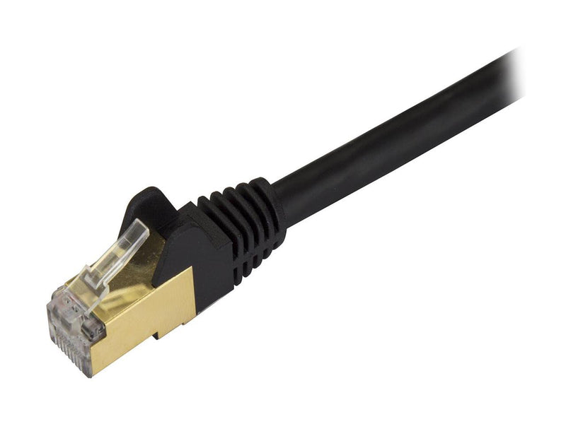 StarTech.com C6ASPAT30BK 30 ft. Cat 6A Black Shielded Network Ethernet Cable