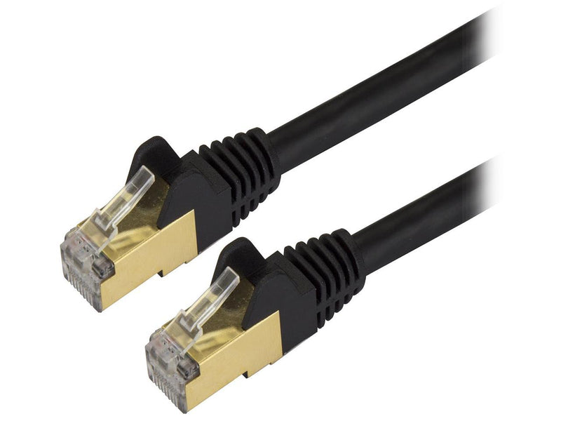 StarTech.com C6ASPAT30BK 30 ft. Cat 6A Black Shielded Network Ethernet Cable