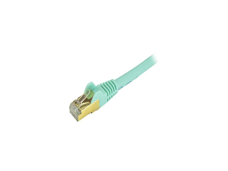 StarTech.com C6ASPAT7AQ 7 ft. Cat 6A Aqua Shielded Network Ethernet Cable