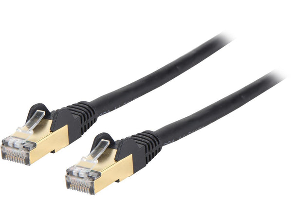 StarTech.com C6ASPAT5BK 5 ft. Cat 6A Black Shielded Network Ethernet Cable