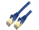 StarTech C6ASPAT12BL StarTech.com Cat6a Shielded Patch Cable - 12 ft. - Blue -
