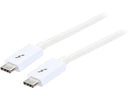 StarTech.com TBLT3MM2MW Thunderbolt 3 Cable - 6 ft / 2m - White - 4K 60Hz - USB