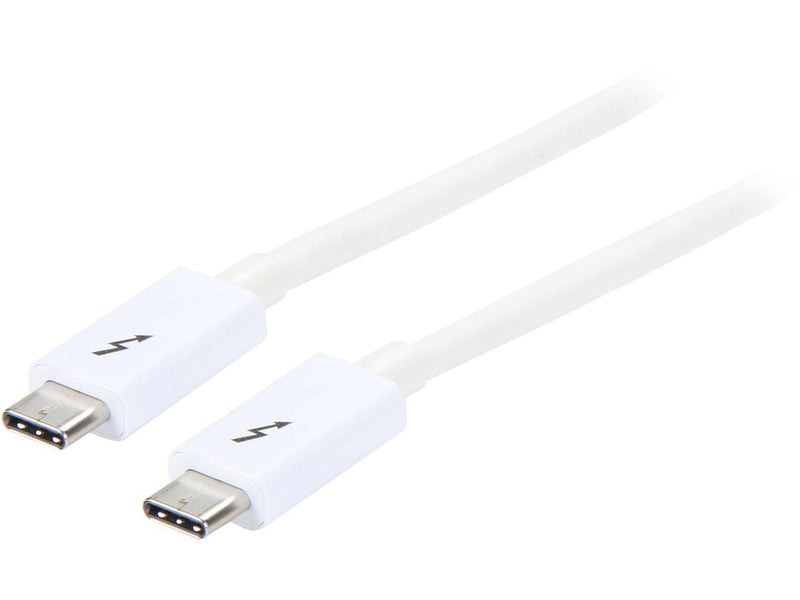 StarTech.com TBLT3MM2MW Thunderbolt 3 Cable - 6 ft / 2m - White - 4K 60Hz - USB