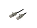 StarTech N6PAT6INBKS Cat6 Ethernet Cable - 6 in - Black - Slim - Snagless RJ45