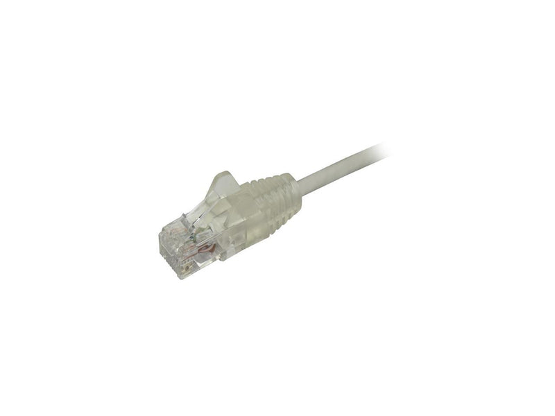 StarTech N6PAT10GRS Cat6 Ethernet Cable - 10 ft - Gray - Slim - Snagless RJ45