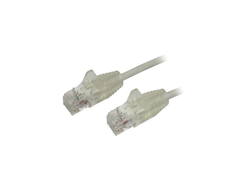 StarTech N6PAT10GRS Cat6 Ethernet Cable - 10 ft - Gray - Slim - Snagless RJ45