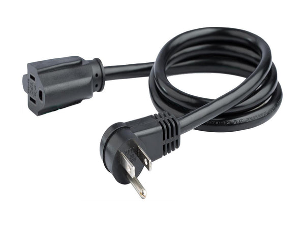 StarTech.com Model PAC101R3 3 ft. Flat Extension Cord - NEMA 5-15R to NEMA