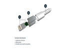 StarTech.com RUSBLTMM2M White Chargers & Cables