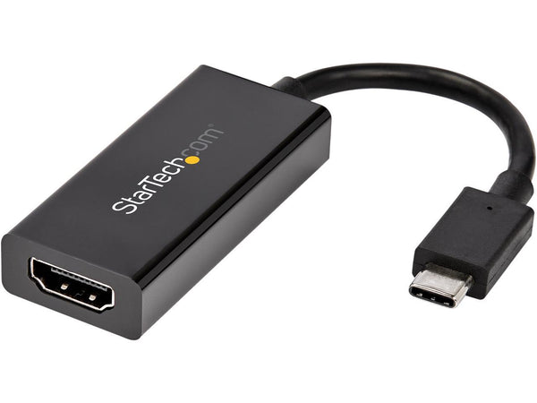 StarTech.com CDP2HD4K60H USB-C to HDMI Adapter with HDR - 4K 60Hz - Black - USB