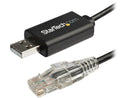 StarTech 6 ft (1.8 m) Cisco USB Console Cable - USB to RJ45 Rollover