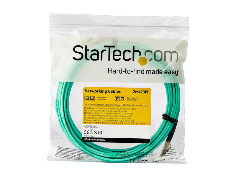 StarTech.com A50FBLCLC7 23 ft. (7m) Fiber Optic Cable Male to Male