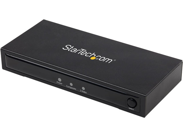 StarTech.com VID2HDCON2 S-Video or Composite to HDMI Converter with Audio - 720p