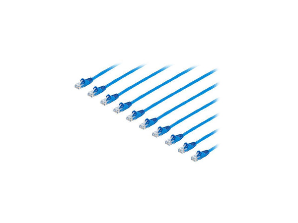 StarTech.com 15 ft. CAT6 Cable 10 Pack - Blue CAT6 Patch Cord - Snagless RJ45