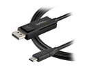 StarTech.com CDP2DP142MBD 6.6 ft. (2m) USB C to DisplayPort 1.4 Cable -