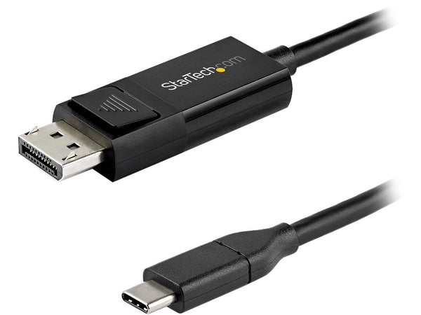 StarTech.com CDP2DP142MBD 6.6 ft. (2m) USB C to DisplayPort 1.4 Cable -