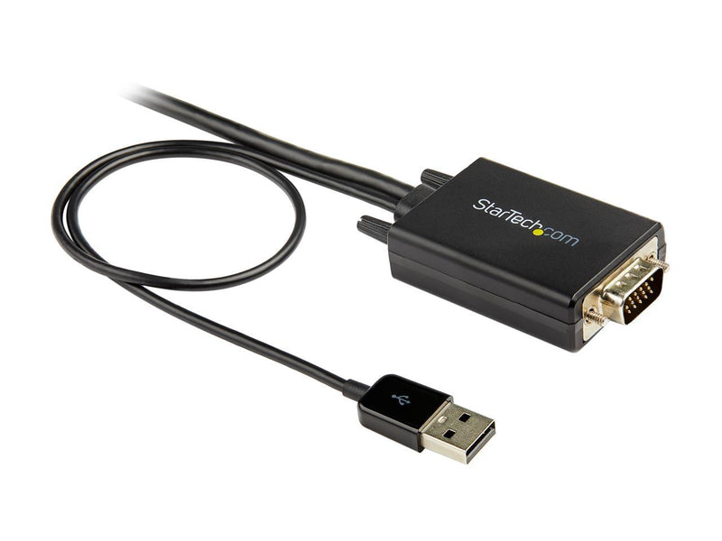 StarTech.com VGA2HDMM6 6ft. (1.8m) VGA to HDMI Adapter with USB Audio - 1080p