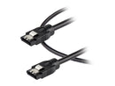 StarTech.com 12 Inch (30cm) Round SATA Cable - Latching Connectors - 6Gbs