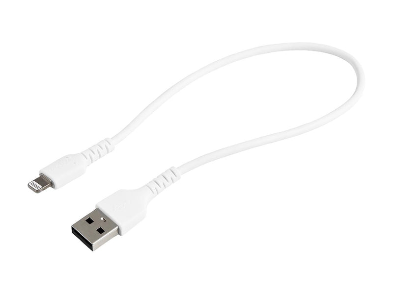 StarTech.com RUSBLTMM30CMW 30cm Durable USB A to Lightning Cable - White USB