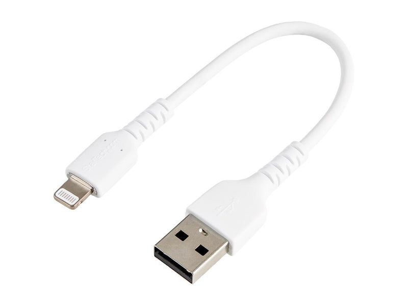 StarTech.com RUSBLTMM15CMW 15cm Durable USB A to Lightning Cable - White USB