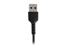 StarTech.com RUSBLTMM15CMB 15cm Durable USB A to Lightning Cable - Black USB