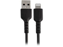 StarTech.com RUSBLTMM15CMB 15cm Durable USB A to Lightning Cable - Black USB