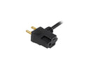 StarTech Piggyback Power Extension Cord - Nema 5-15P to 2x Nema 5-15R, 16 AWG,