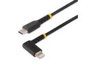 StarTech.com 3ft (1m) Durable USB-C to Lightning Cable - Right-Angled Heavy Duty