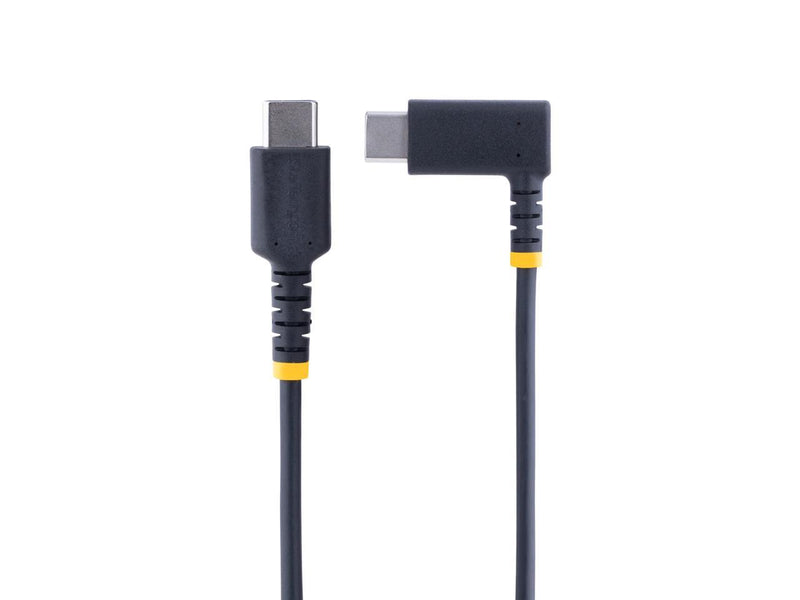 StarTech.com 6in (15cm) USB C Charging Cable Right Angle - 60W PD 3A - Heavy