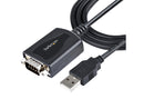 StarTech.com 3ft (1m) USB to Serial Cable with COM Port Retention - DB9 Male