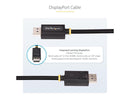 StarTech.com 6ft DisplayPort 2.1 Cable, VESA Certified DP40 DisplayPort Cable