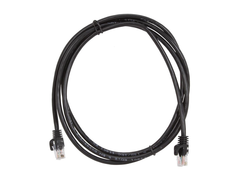 StarTech.com 45PATCH6BK 6 ft. Cat 5E Black Cat.5e UTP Patch Cable