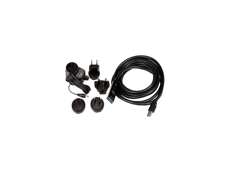 StarTech.com USB3AAEXT3M Black USB 3.0 Active Extension Cable