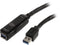 StarTech.com USB3AAEXT10M Black USB 3.0 Active Extension Cable