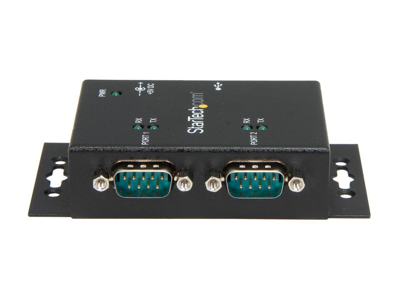 StarTech.com ICUSB2322I 2 Port Industrial Wall Mountable USB to Serial Adapter