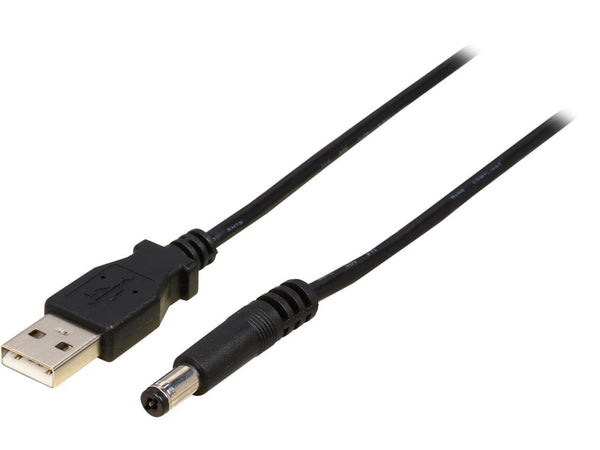 StarTech.com USB2TYPEM2M Black USB to 5.5mm power cable - Type M barrel