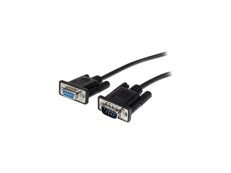 StarTech.com 1m Black Straight Through DB9 RS232 Serial Cable - M/F