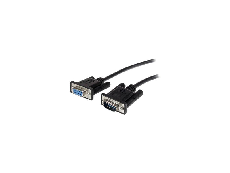 StarTech.com 3m Black Straight Through DB9 RS232 Serial Cable - M/F