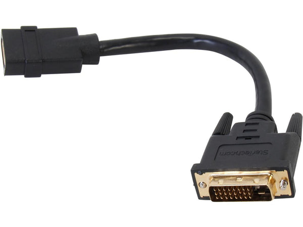 StarTech.com HDDVIFM8IN HDMI to DVI-D Video Cable Adapter - HDMI Female to DVI