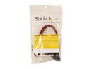 StarTech.com PYO2LP4LSATR LP4 to 2x Right Angle Latching SATA Power Y Cable