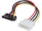 StarTech.com SATAPOWADPL 4 Pin Molex to Left Angle SATA Power Cable Adapter