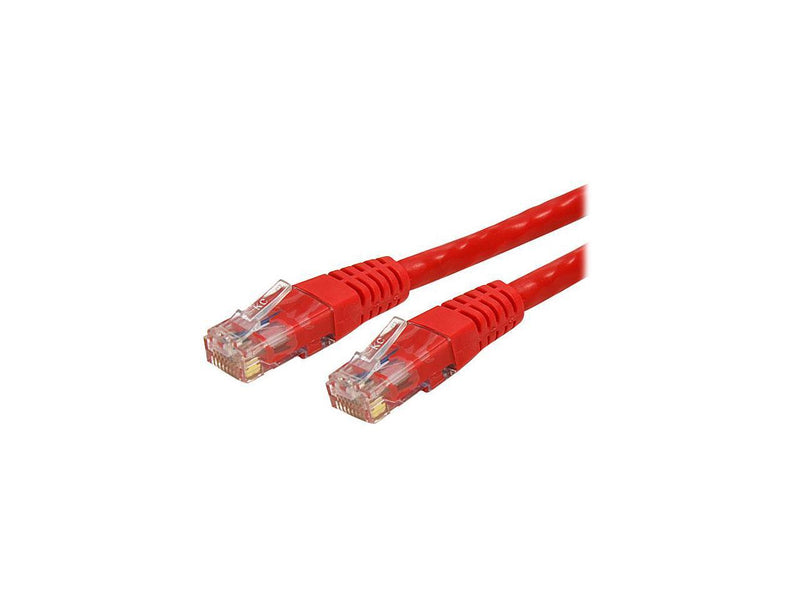 StarTech.com C6PATCH50RD 50 ft. Cat 6 Red Molded UTP Gigabit Patch Cable