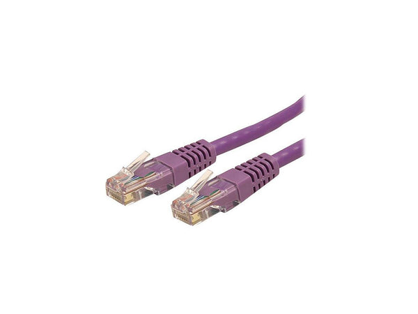 StarTech.com C6PATCH10PL 10 ft. Cat 6 Purple Molded UTP Gigabit Patch Cable